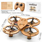 DIY Wooden RC Drone Kit – STEM Building Toy for Teens & Adults