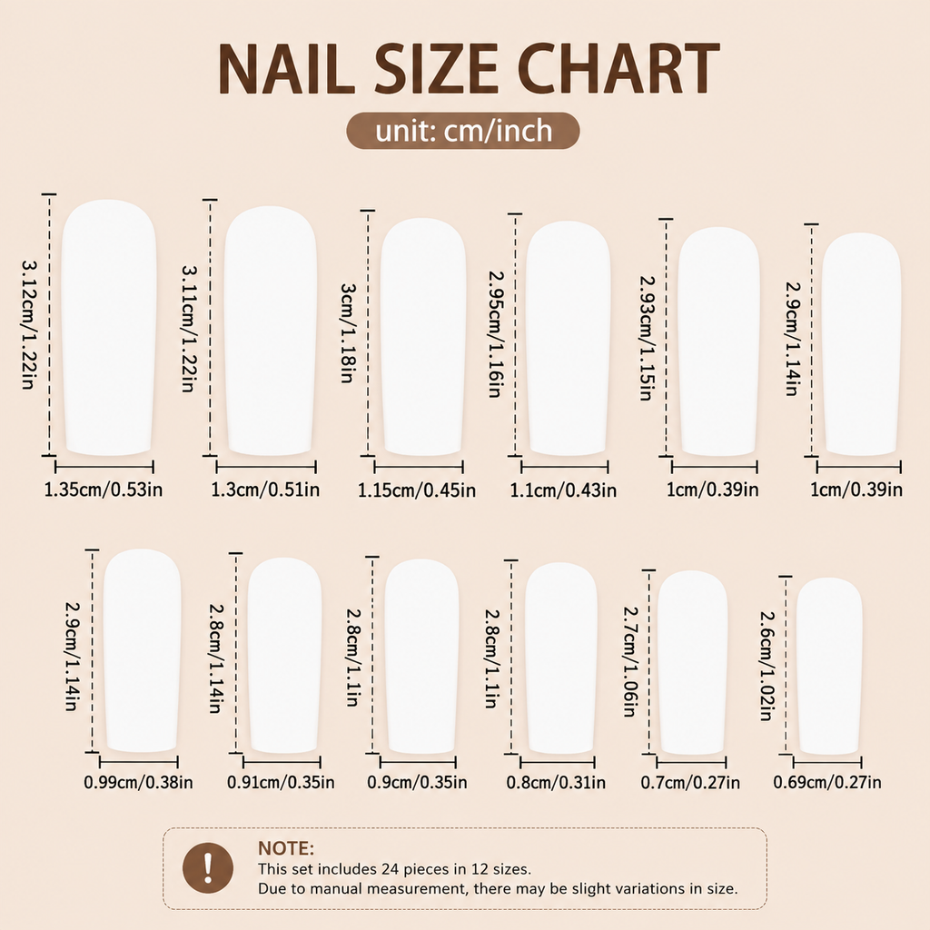 24-Piece Pink French Bow, Pearl Heart & Star Long Coffin Press-On Nails