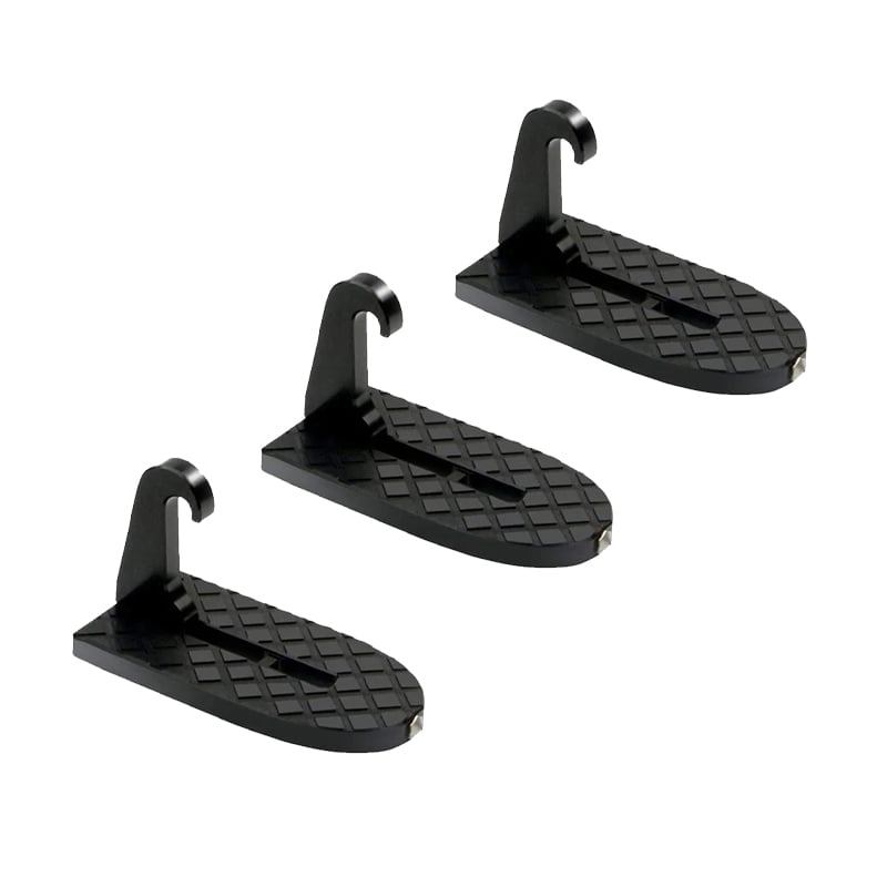 Foldable Car Door Step for Roof Access with Safety Hammer