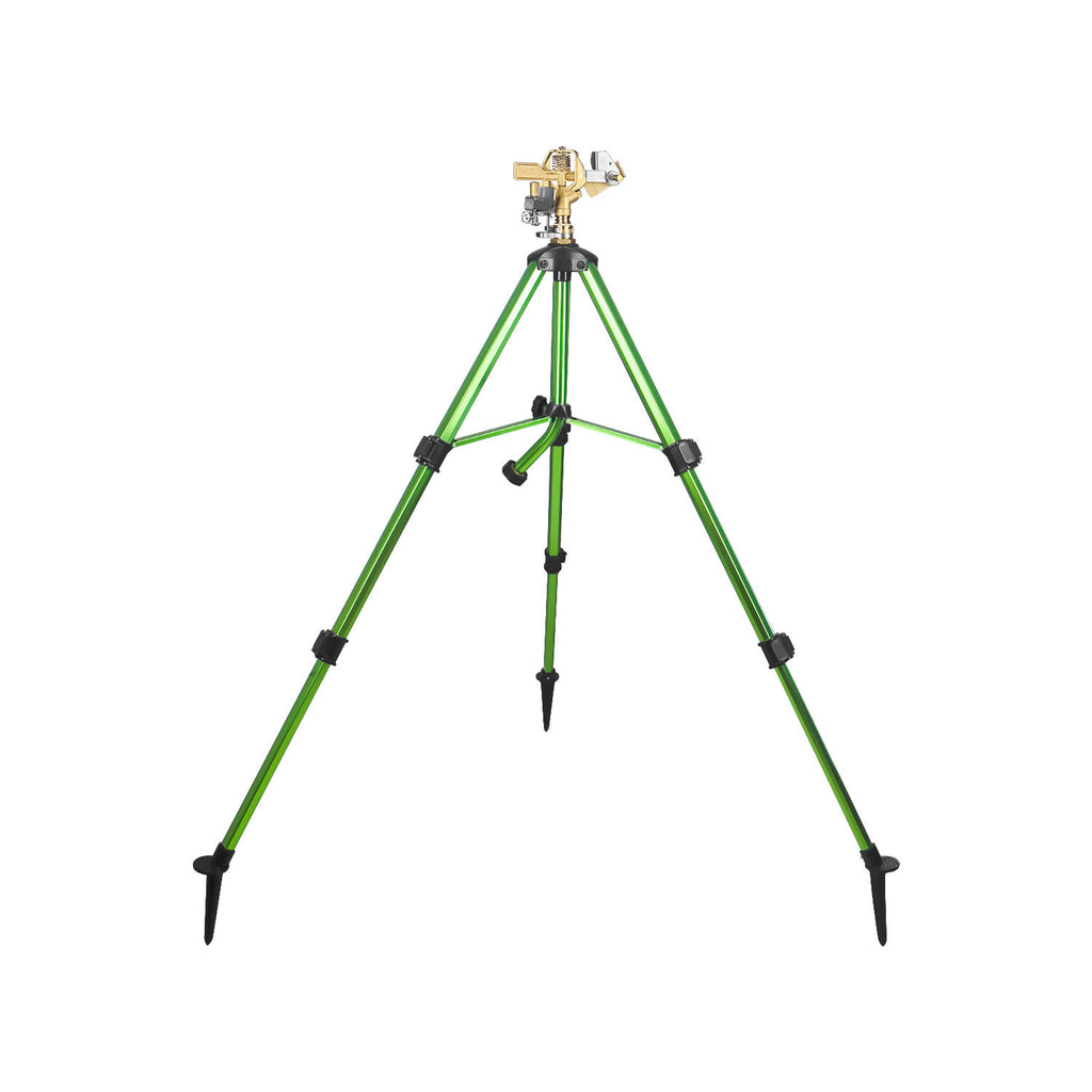 Brass Rotating Tripod Sprinkler for Lawn Garden Yard Watering