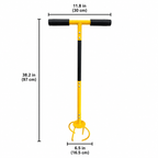 Manual Twist Tiller Garden Claw Cultivator with Detachable Handle