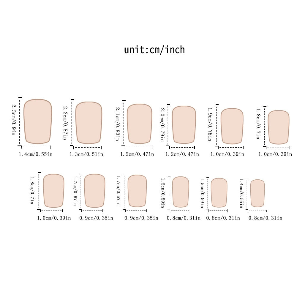 Dark Green Cat Eye Press On Nails – Short Square Glossy Design