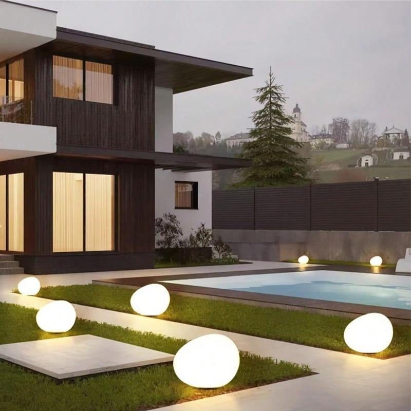 Solar Rock Light Outdoor Waterproof Garden Pathway Lamp