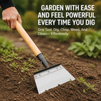 Stainless Steel Garden Hoe Scraper for Weeds Moss and Soil