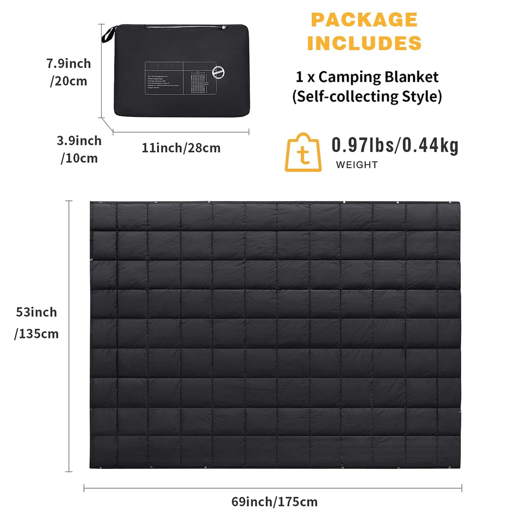 3-in-1 Multi-Functional Camping Blanket – Lightweight Portable Outdoor Blanket
