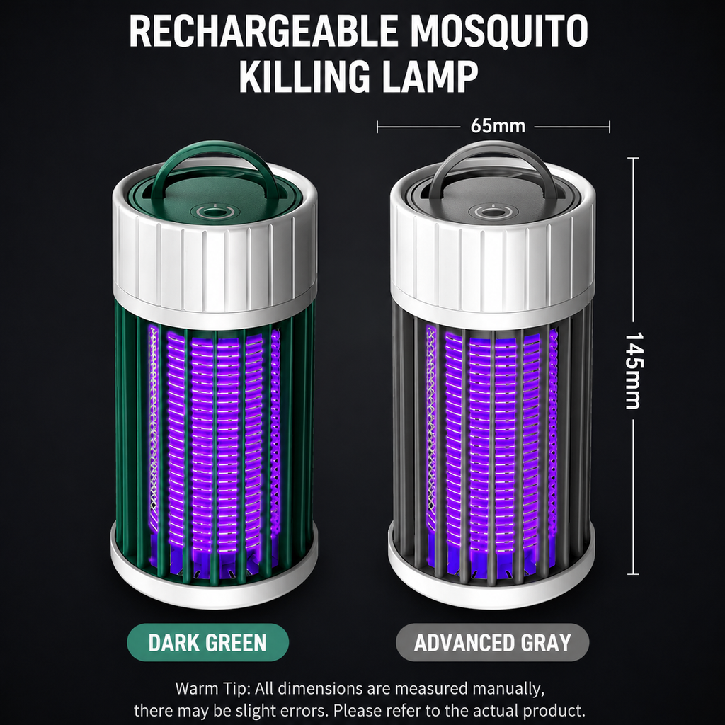 USB Rechargeable Mosquito Killer Lamp UV Insect Trap Indoor Outdoor