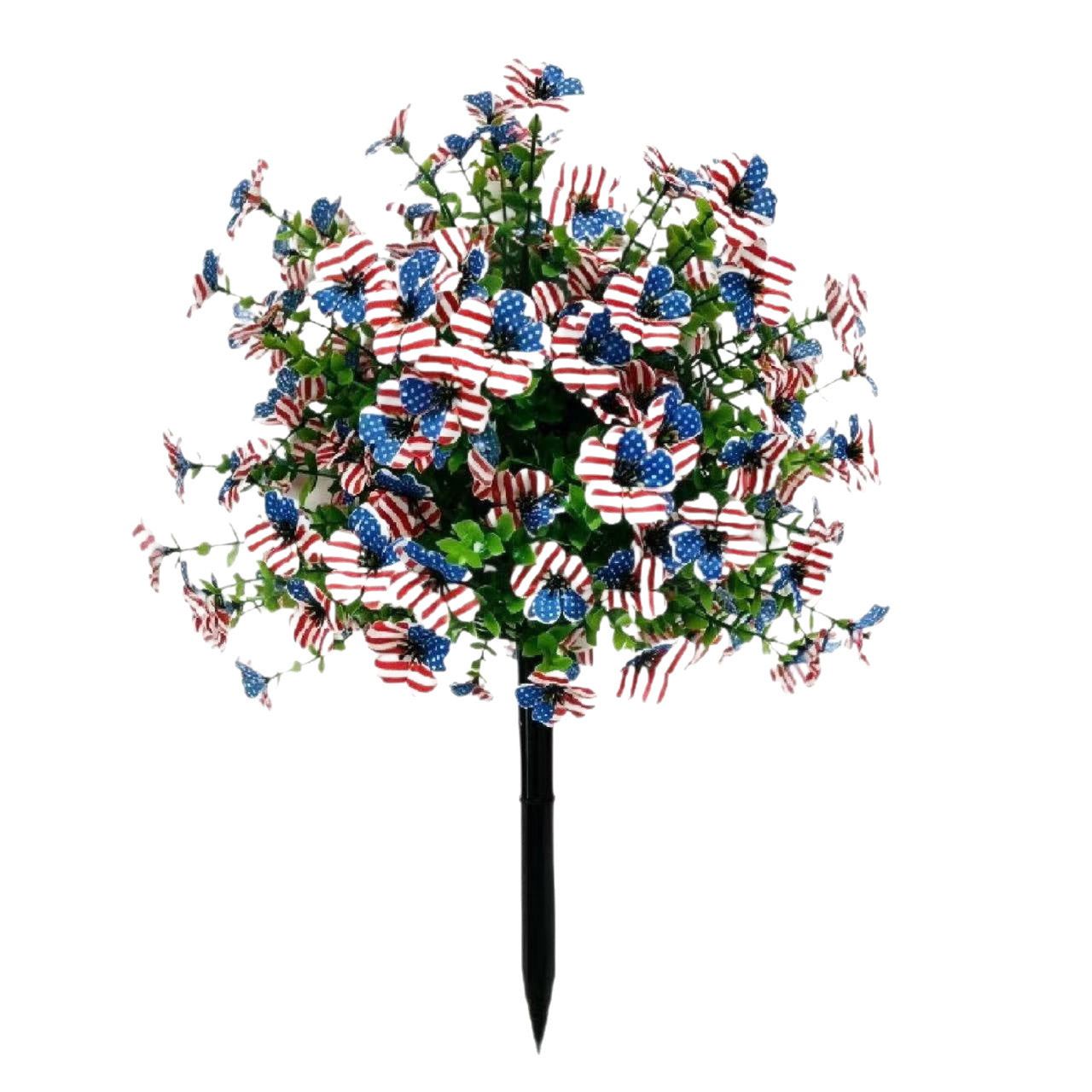 22 Inch Artificial Flower Stake with Multicolor Blooms for Garden, Yard & Lawn