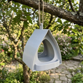 Modern Hanging Bird Feeder for Small Songbirds, Outdoor Garden Decor