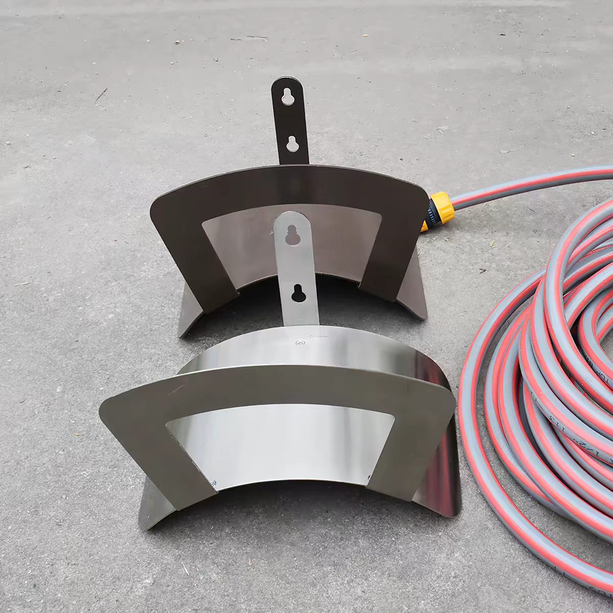 304 Stainless Steel Wall Mount Garden Hose Holder Storage Rack