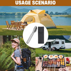 4-in-1 Foldable Camping Cutlery Set Made of Stainless Steel