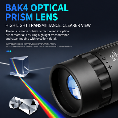 16x52 Compact Monocular Telescope with Zoom for Wildlife Viewing & Outdoor Travel
