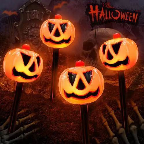 Solar Halloween Pumpkin and Ghost Lights for Outdoor Yard Decorations