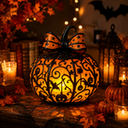 Halloween Pumpkin Light USB Powered Jack O Lantern Lamp for Table Decor