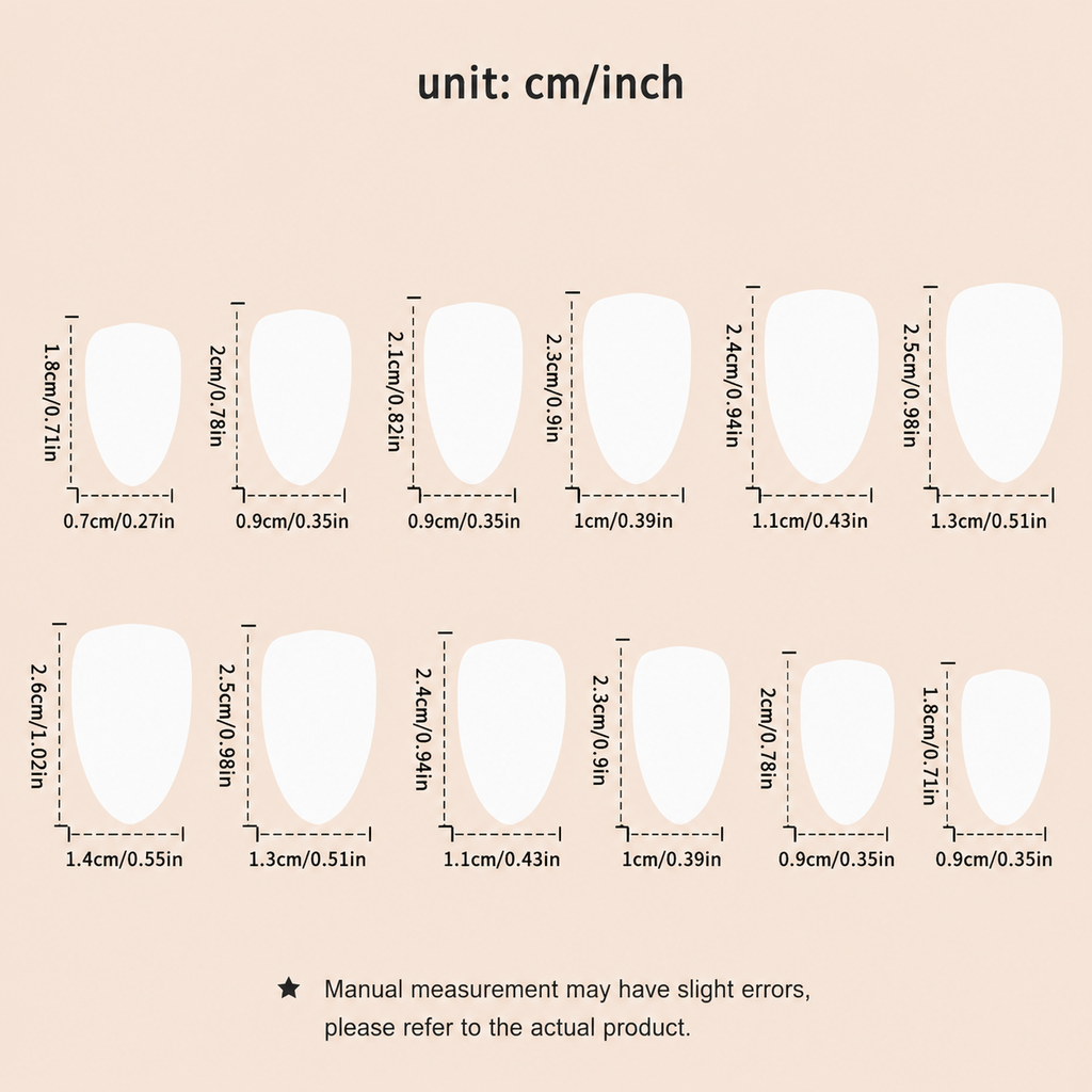 Chocolate Brown Ombre French Short Almond Press On Nails | 24 Count