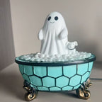 Halloween Ghost Night Light, Resin USB Powered Tabletop Halloween Decor