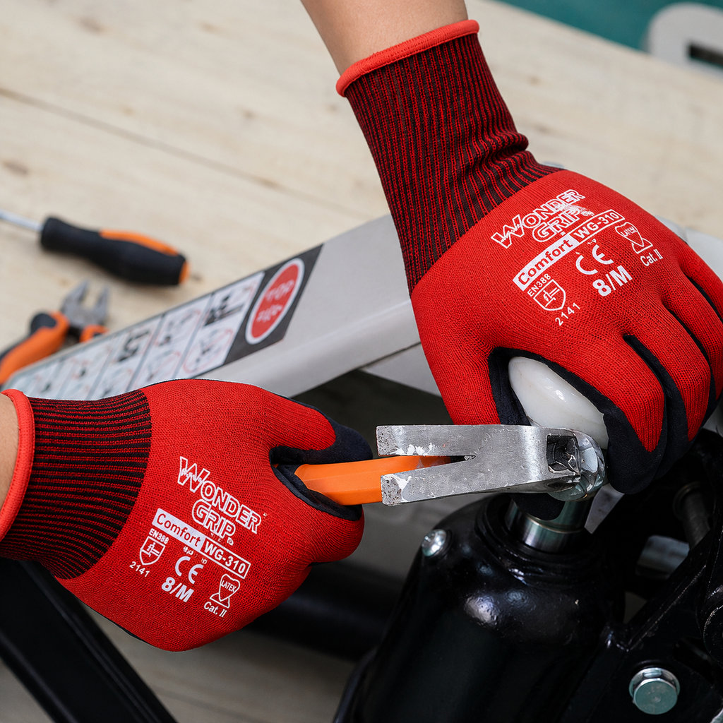 Cut Resistant Latex Coated Gardening Work Gloves