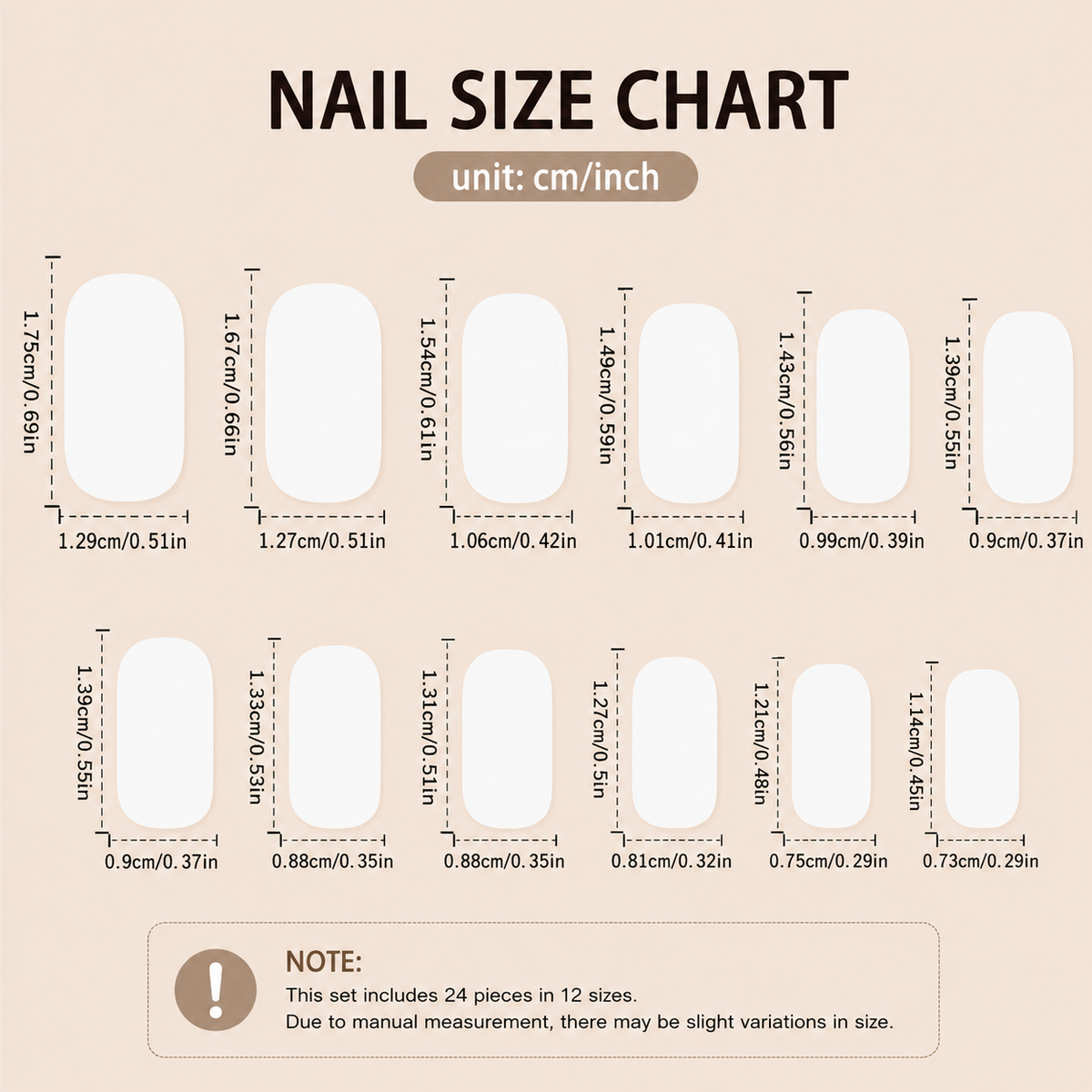 24-Piece Brown Leopard Glitter Medium Square Press-On Nails