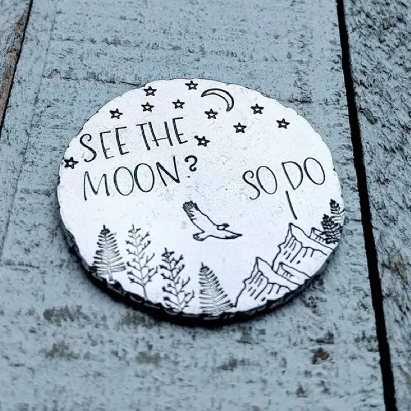 Hand Stamped Pocket Love Token – Inspirational Keepsake Gift