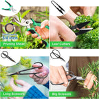 24-Piece Bonsai Tree Care Kit with High-Carbon Steel Tools and PU Leather Bag