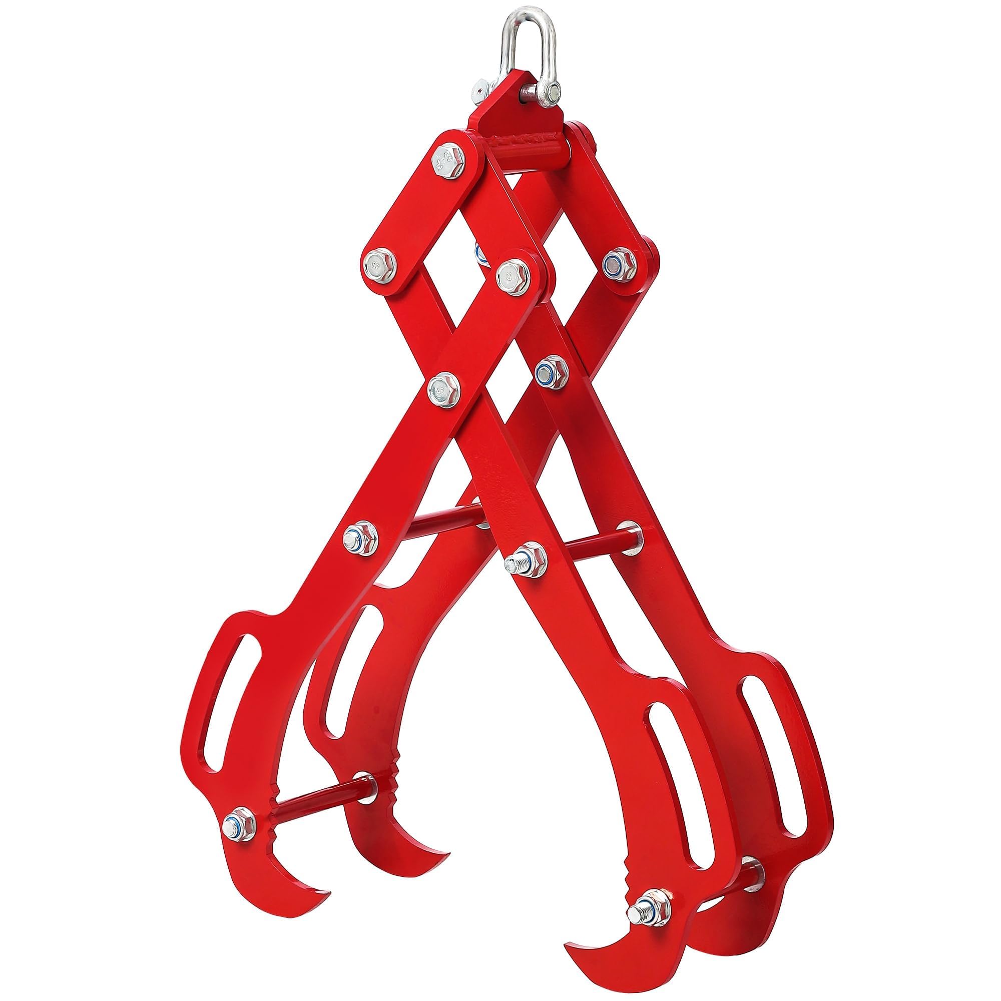 28 Inch 4-Claw Log Lifting Tongs for Logging, Heavy Duty