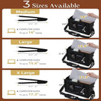 Canvas Tote Bag – Work & College Organizer Handbag with Zipper & Compartments