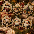 6-Piece Christmas Diamond Painting Ornament Kit