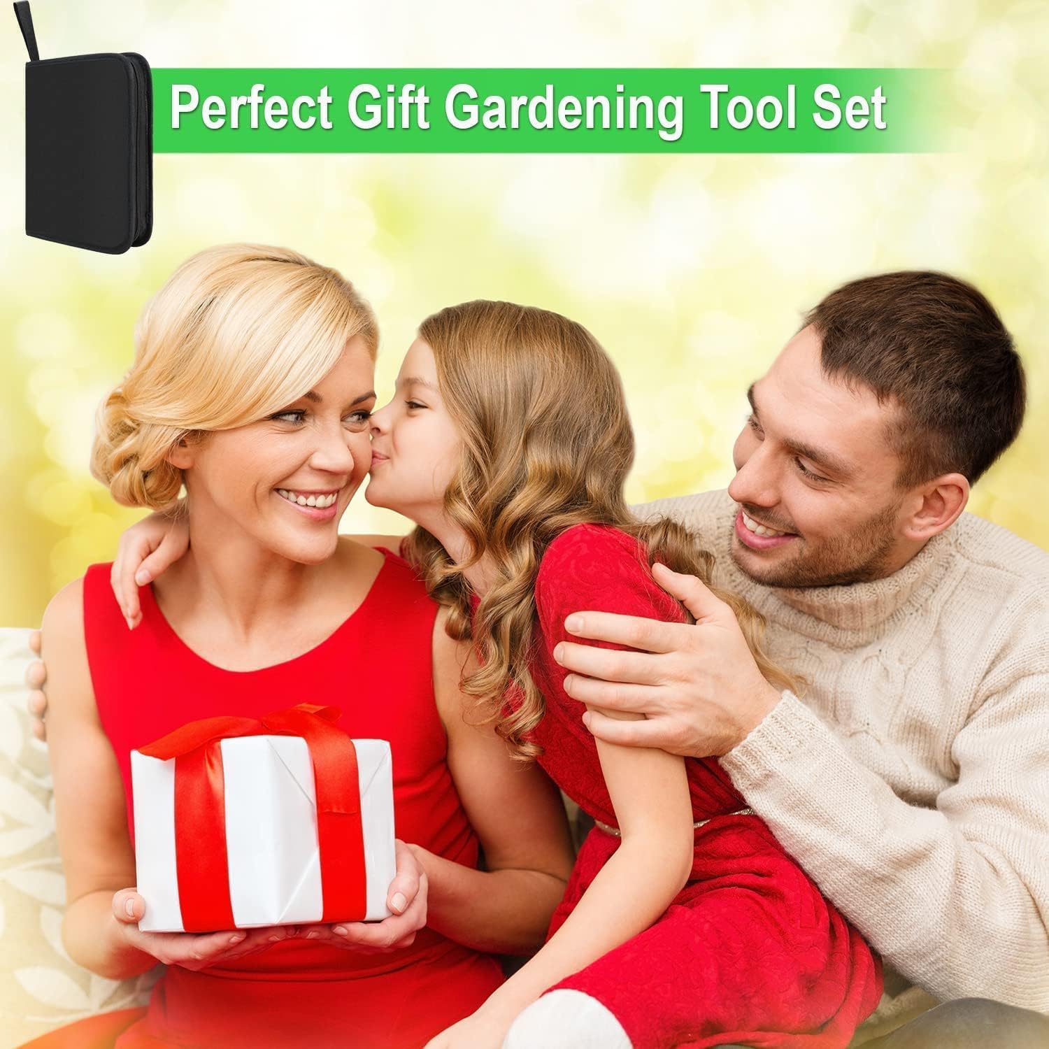 24-Piece Bonsai Tree Care Kit with High-Carbon Steel Tools and PU Leather Bag