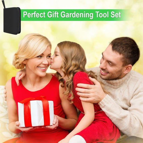24-Piece Bonsai Tree Care Kit with High-Carbon Steel Tools and PU Leather Bag