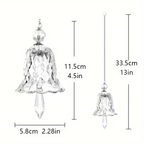 2-Piece Rainbow Glass Bell Suncatcher – Hanging Window Decor