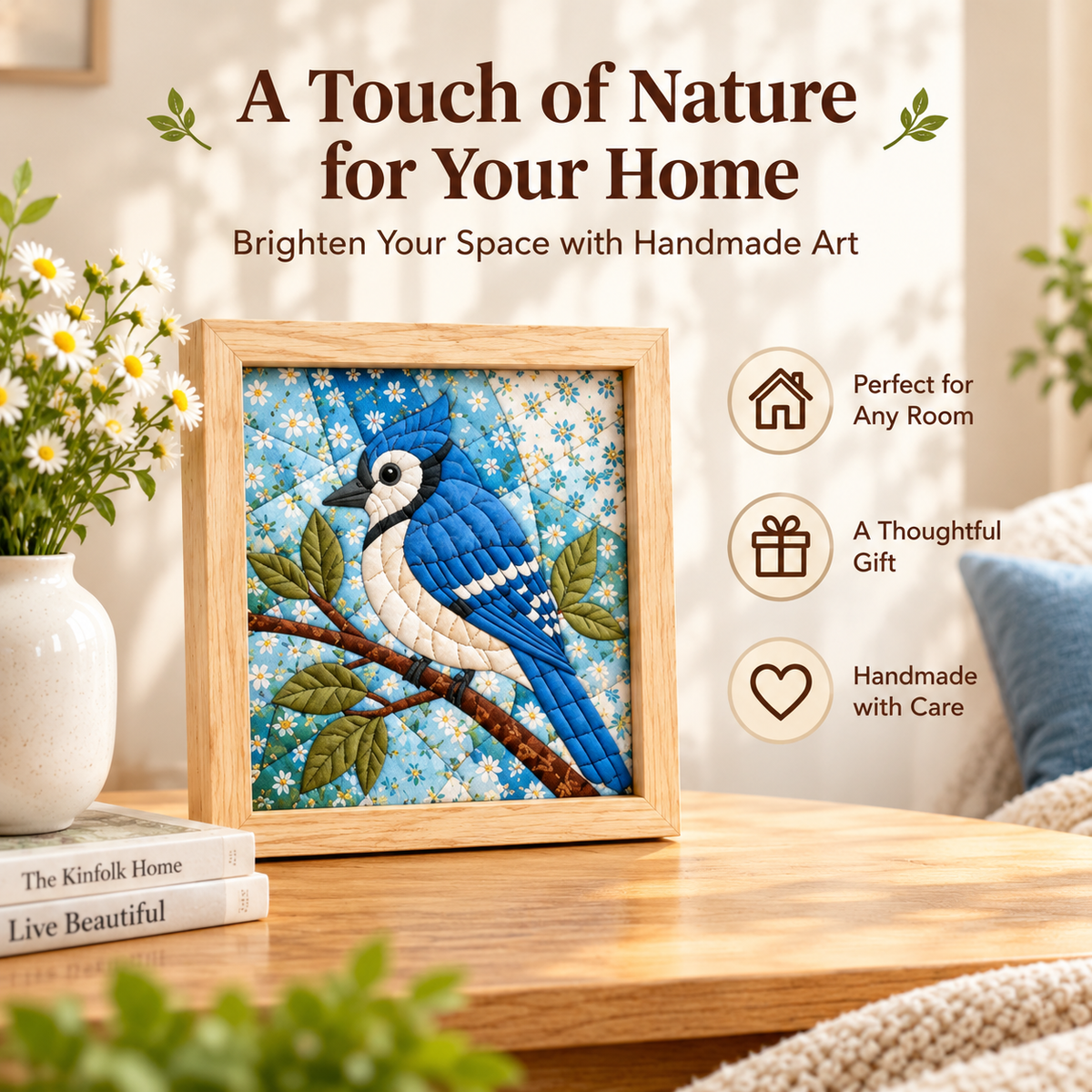 DIY No-Sew Fabric Art Kit – Textured Fabric Craft
