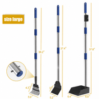 Long Handle Pet Waste Scooper Set with Rake, Spade & Tray