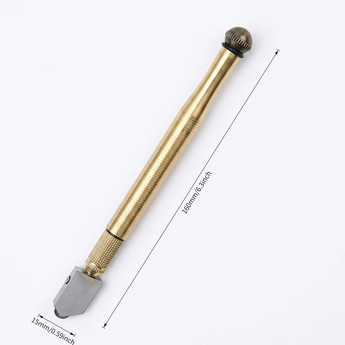Designed For Practical DIY Glass Work Diamond Head Glass Cutter Tool for 3‑15mm Glass & Mirrors