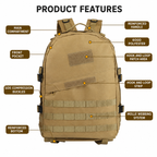 22L Tactical Backpack for Hiking Camping Travel Outdoor