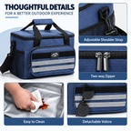 4-Layer Insulated Cooler Bag for Picnics, Camping & Travel