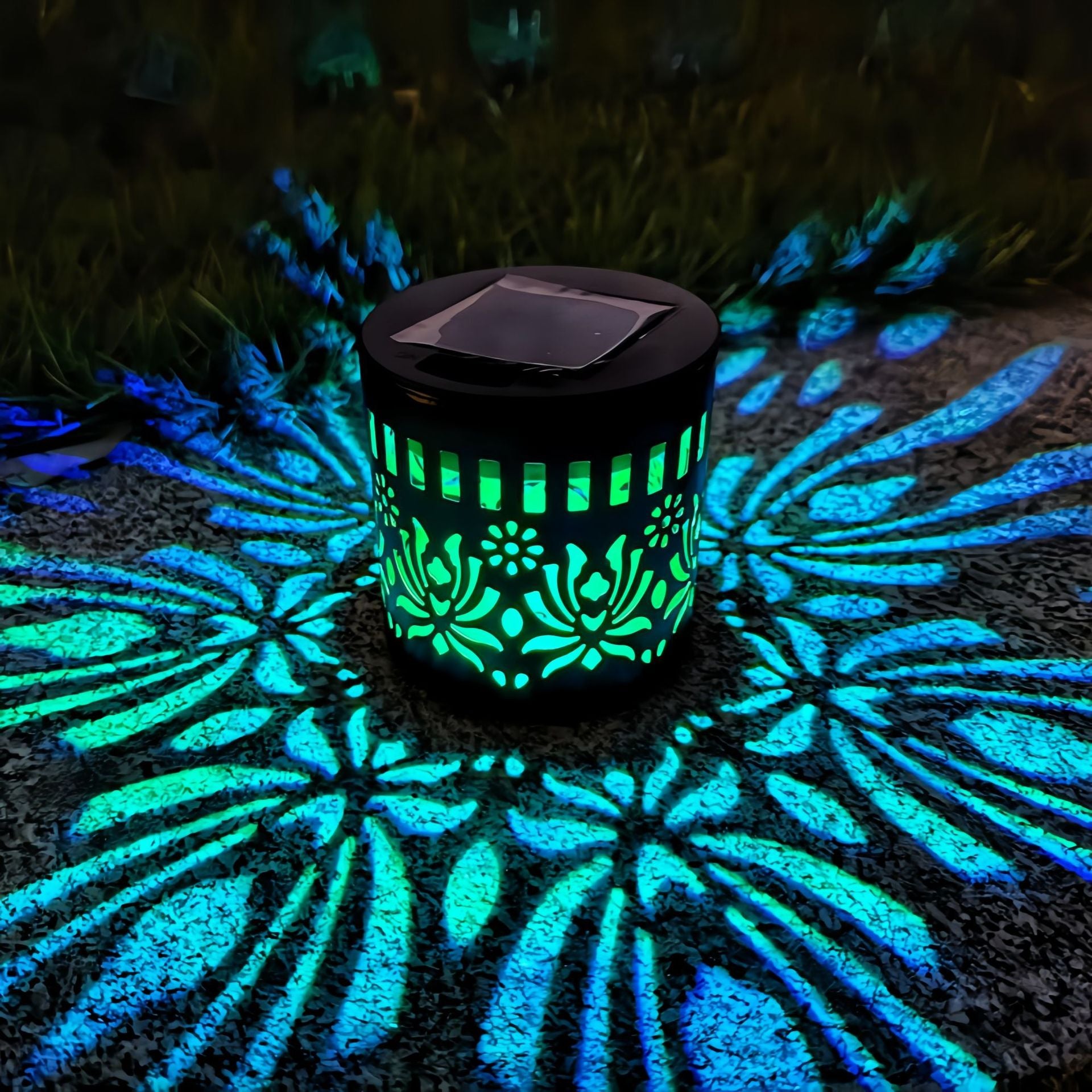 Solar Mandala Garden Light for Patio and Outdoor Decor