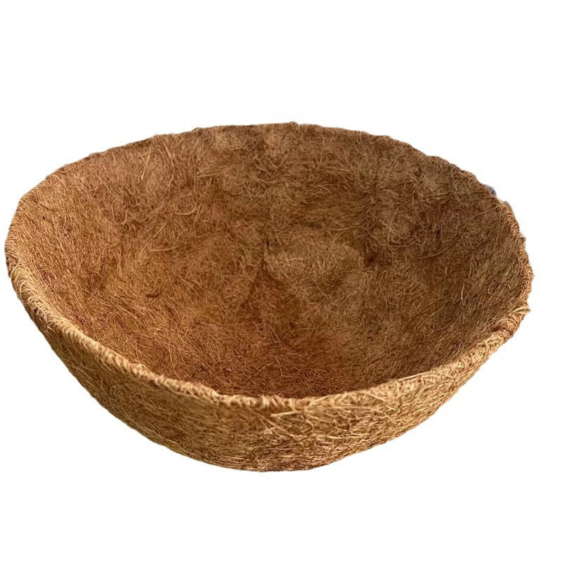 Half Round Wall Planter with Coconut Fiber Liner for Outdoor Garden