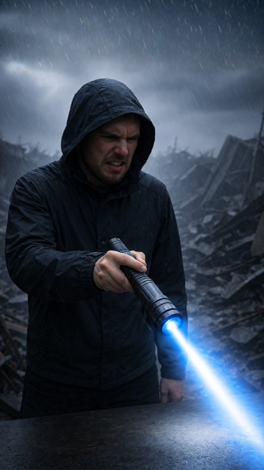 High-Power LED Tactical Flashlight for Outdoor Use
