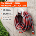 304 Stainless Steel Wall Mount Garden Hose Holder Storage Rack