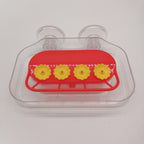 Window Nectar Hummingbird Feeder, Red/Clear Suction Cup Bird Feeder