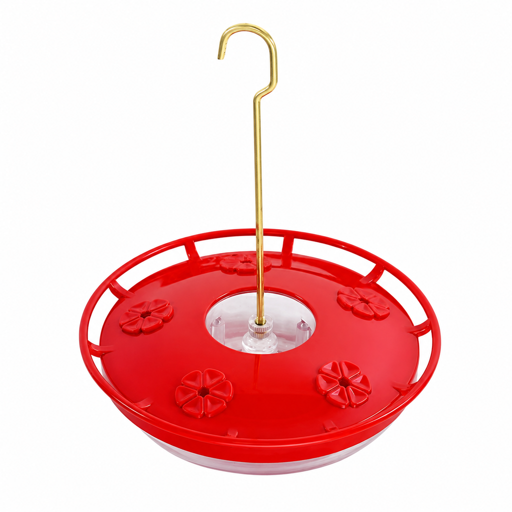Hummingbird Feeder with Built-In Ant Moat, 5 Feeding Ports, 10.58 oz