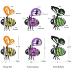 Solar Hanging Bee Light with Warm Amber Glow for Garden Decor