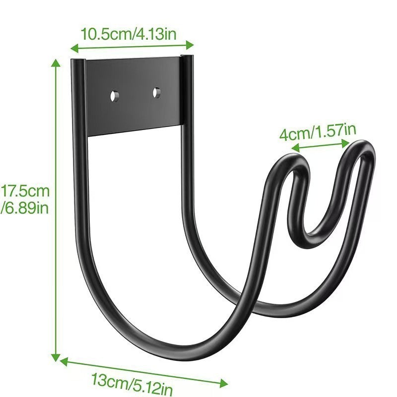 Wall Mounted Garden Hose Holder for Outdoor Hose Storage