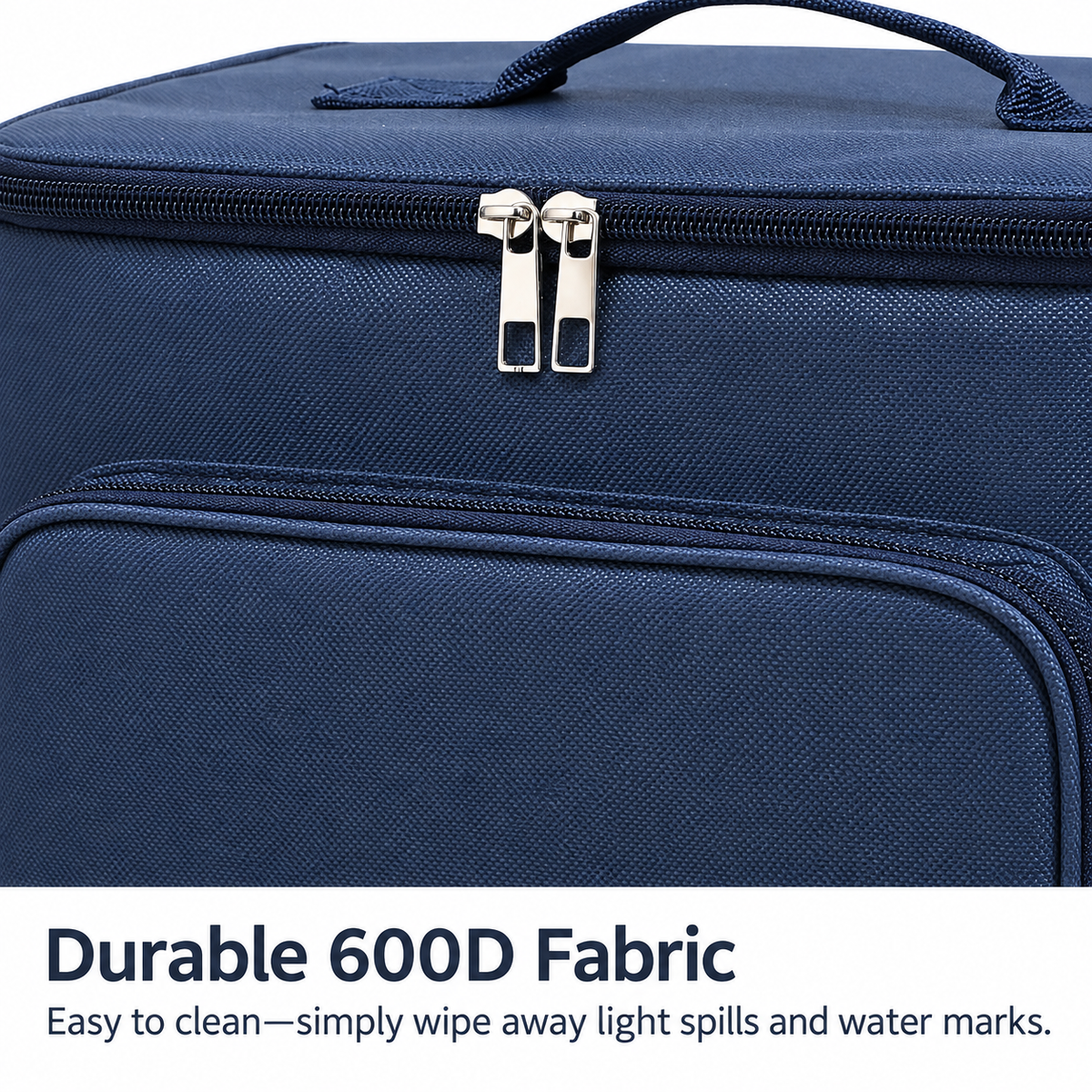 Insulated Lunch Cooler Bag with PEVA Lining & Shoulder Strap
