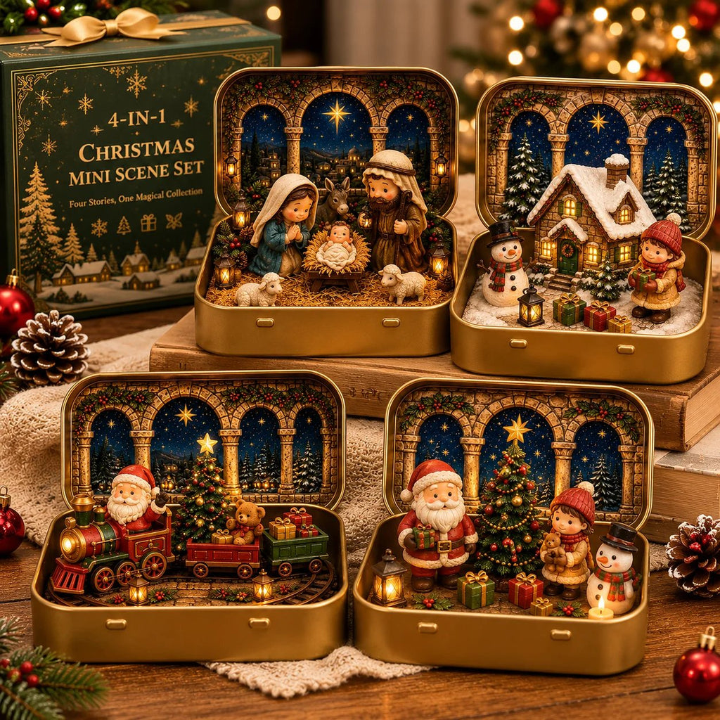 A Tiny Christmas Wonderland in a Tin