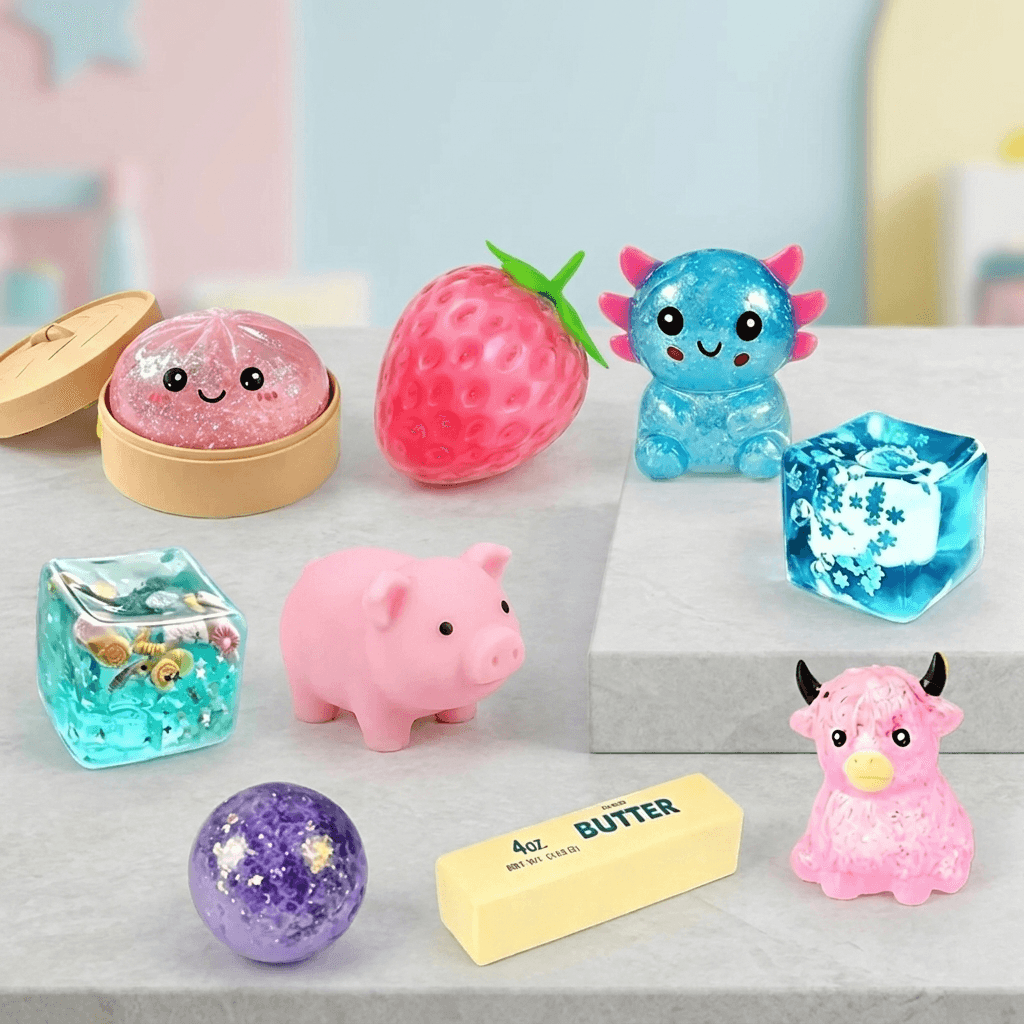 8-Piece Sensory Squishy Toy Set