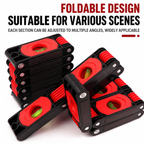 Foldable Magnetic Level Tool with Multi-Angle Bubble Vials, 5 Section Folding Level