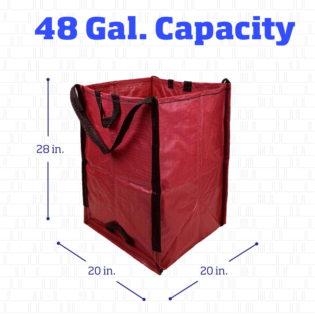 48 Gallon Heavy Duty Lawn & Leaf Bag with Reinforced Handles