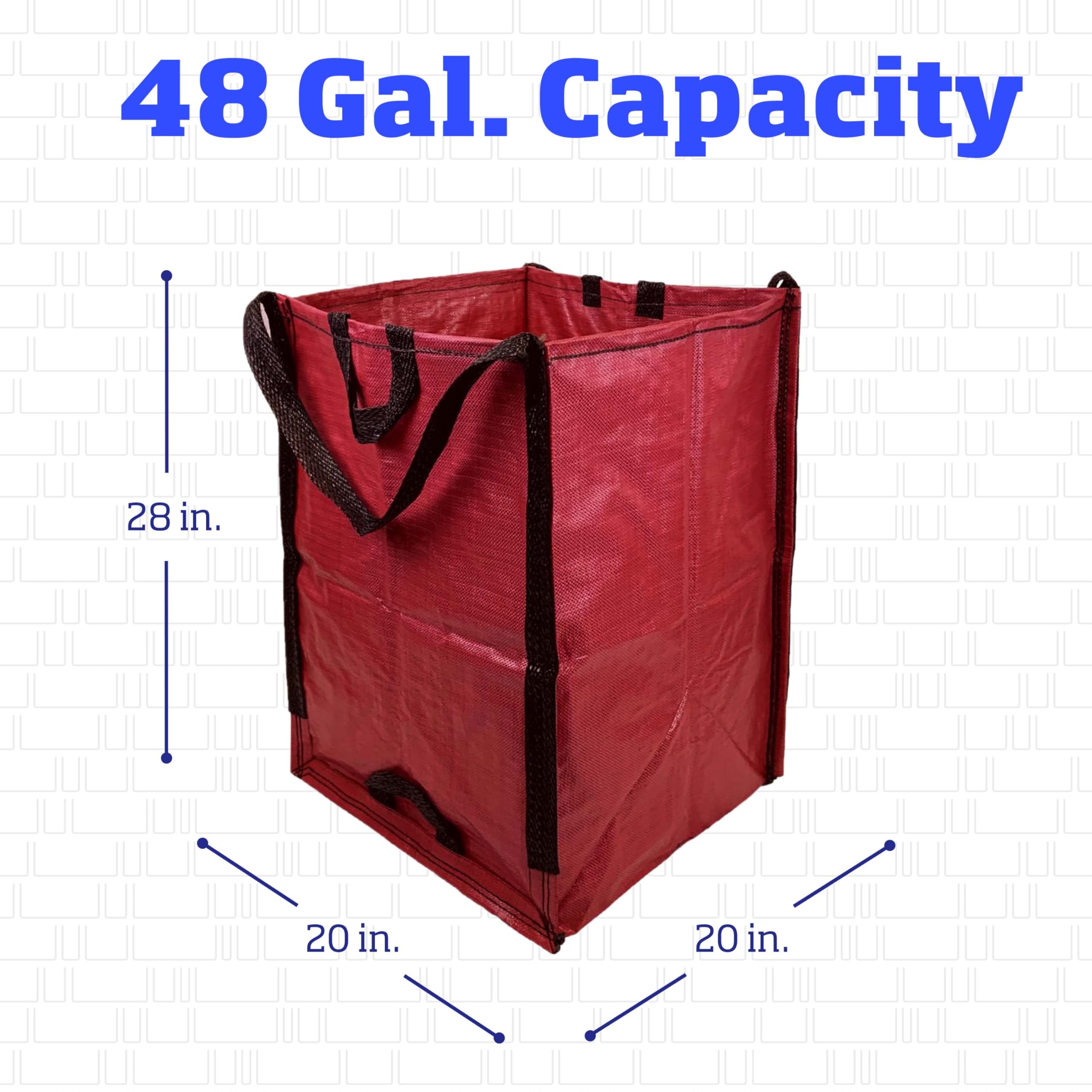 48 Gallon Heavy Duty Lawn & Leaf Bag with Reinforced Handles