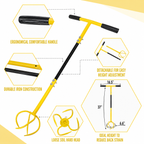 Manual Twist Tiller Garden Claw Cultivator with Detachable Handle