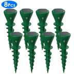 8-Pack Solar Mole Repellent Stakes – Waterproof Vibration